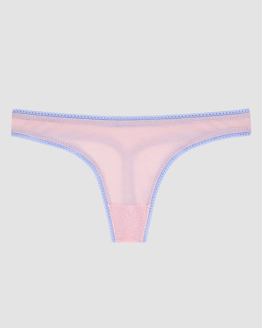 A Gossamer Mesh Hip G Thong Underwear - Pink Dream The Front View