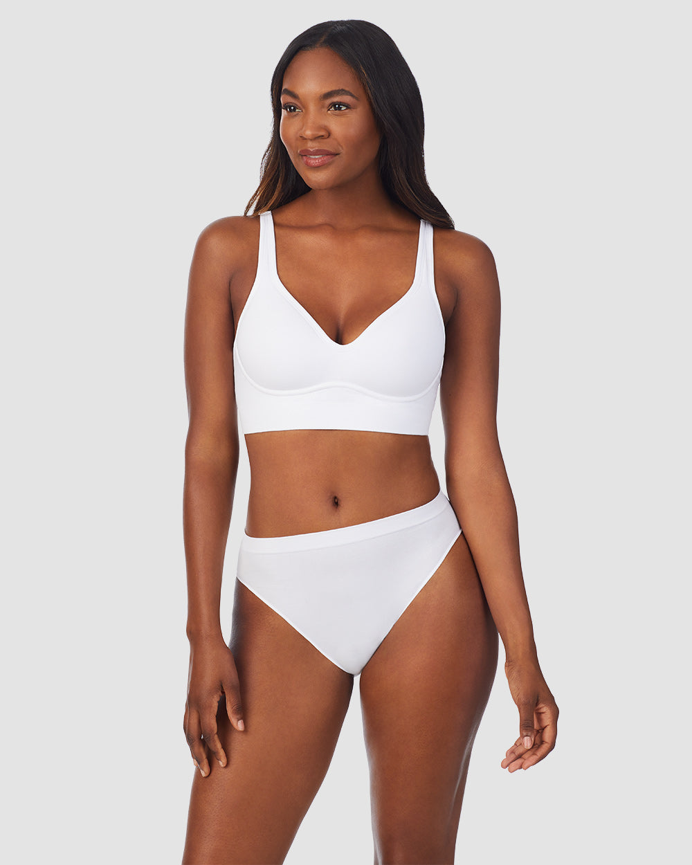 White 2024 seamless bralette