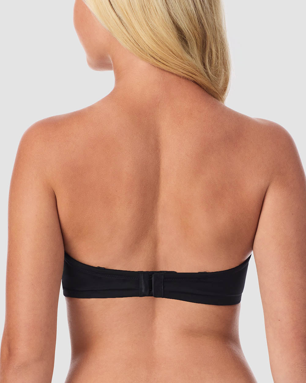 Sleek Micro Strapless Plunge - Black