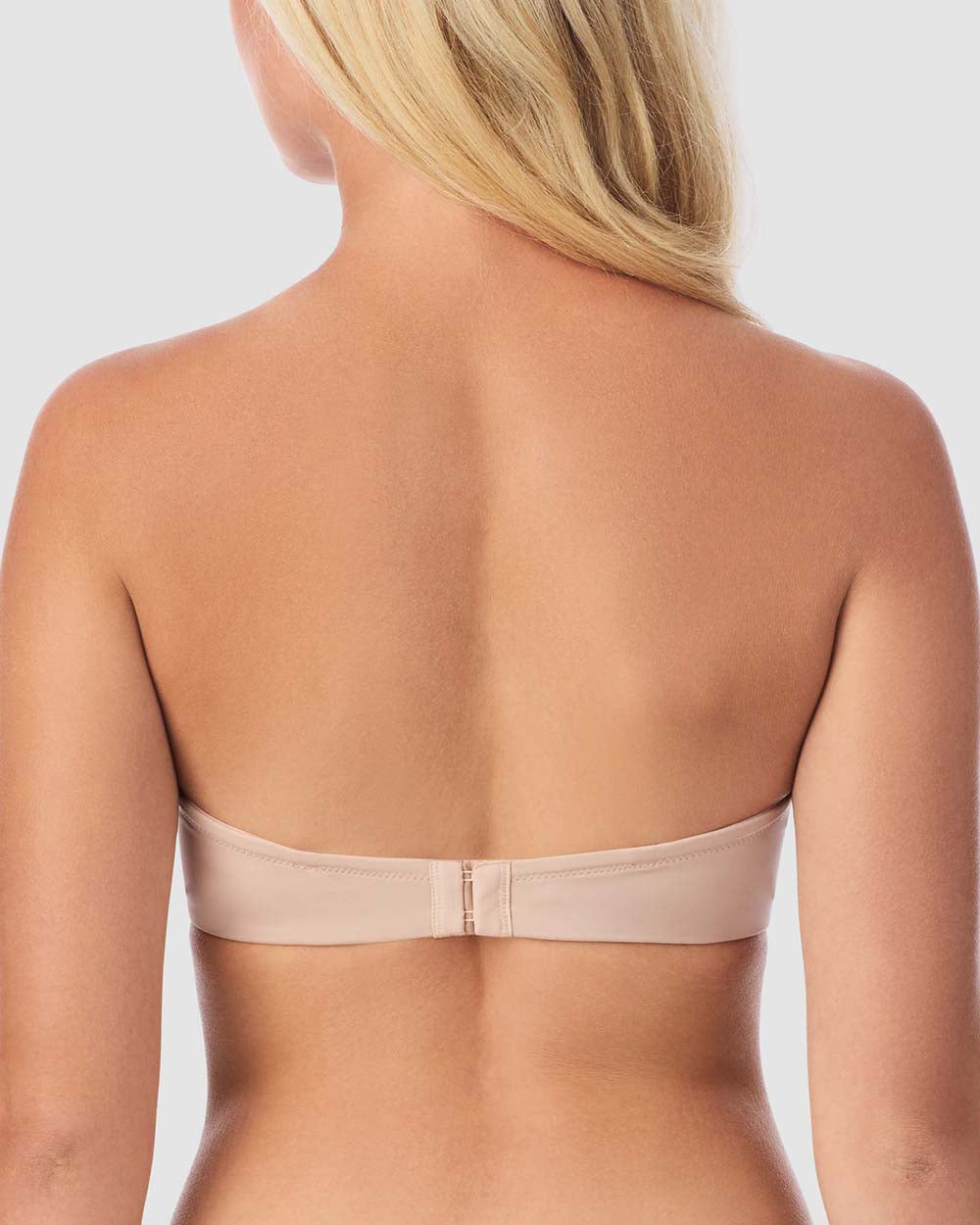 Sleek Micro Strapless Plunge - Champagne