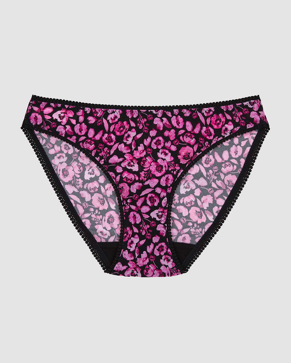 Triple Mesh Hip Bikini Underwear - Moody Floral