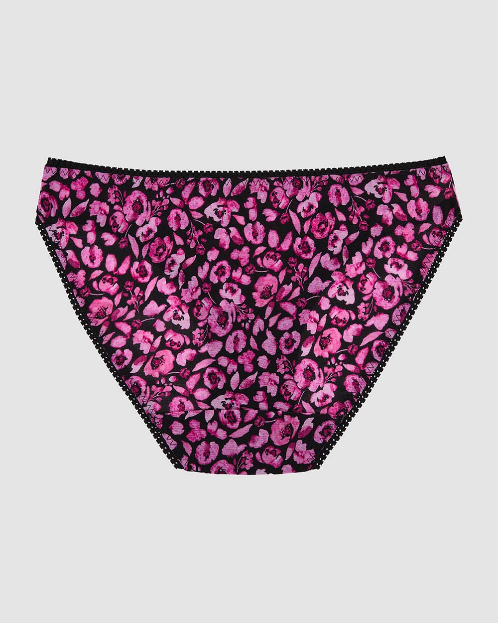 Triple Mesh Hip Bikini Underwear - Moody Floral back view