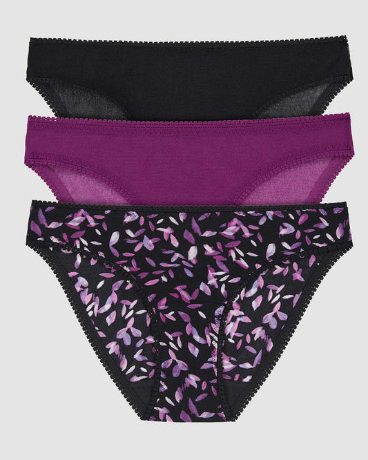 A Gossamer Mesh Hip Bikini Underwear 3-Pack