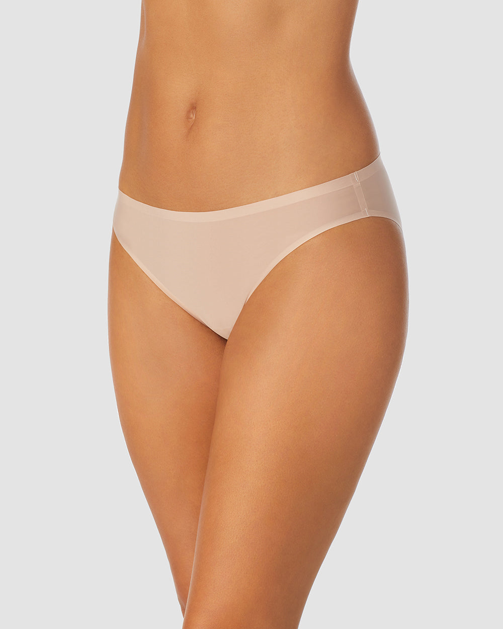 A lady wearing Champagne Heavenly Stretch Bikini