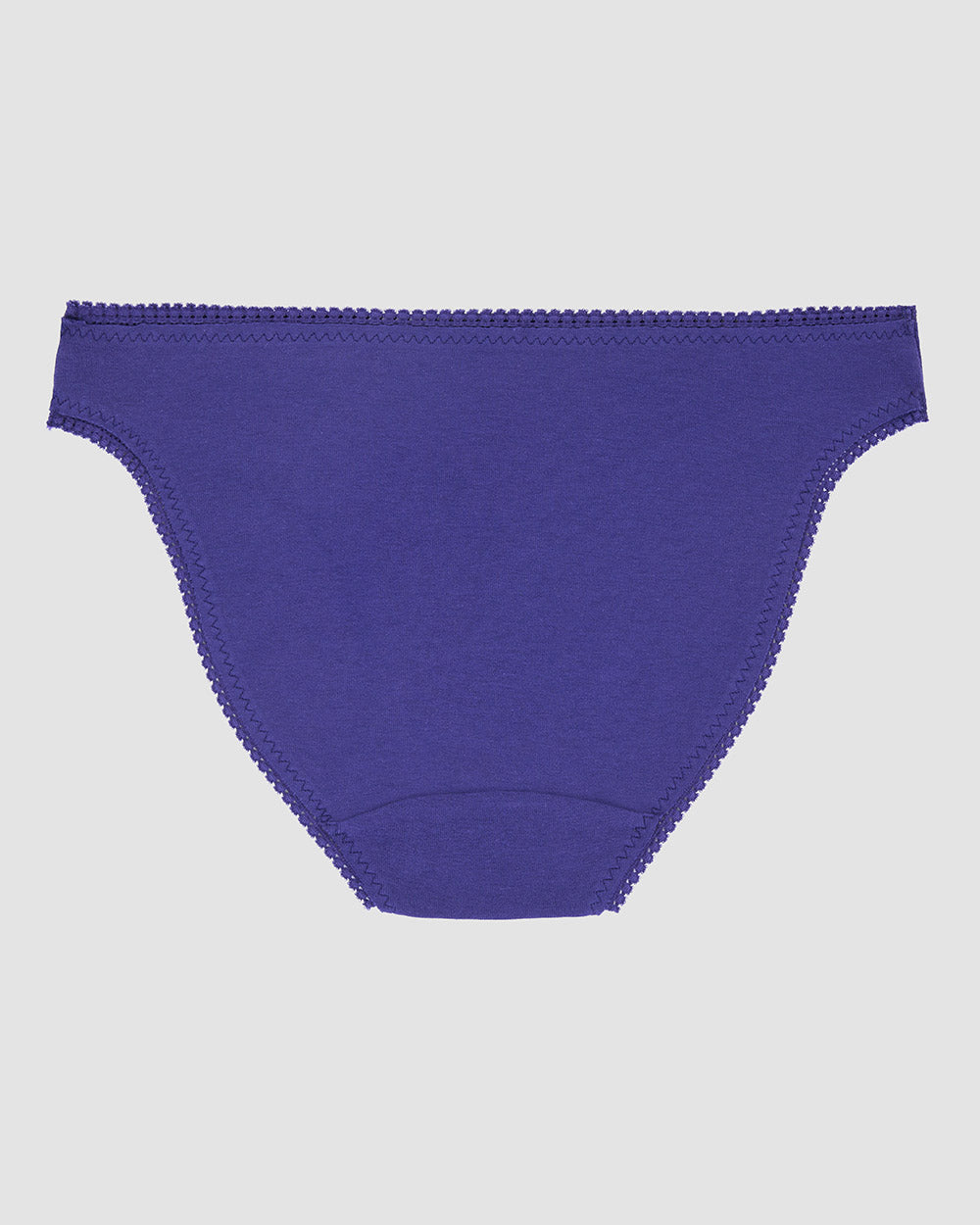 Cabana Cotton Hip Bikini Underwear - Deep Wisteria back view