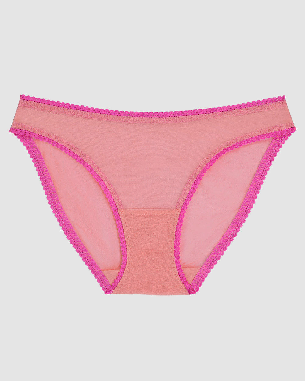 A sunset rose Gossamer Mesh Hip Bikini Underwear