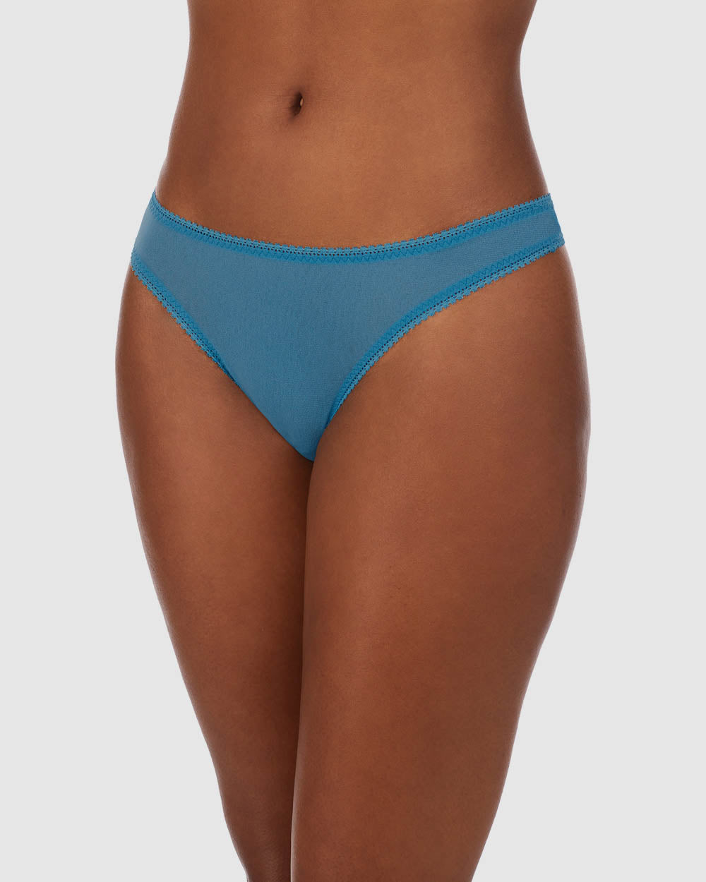 A lady wearing Niagra Gossamer Mesh Hip G Thong Underwear