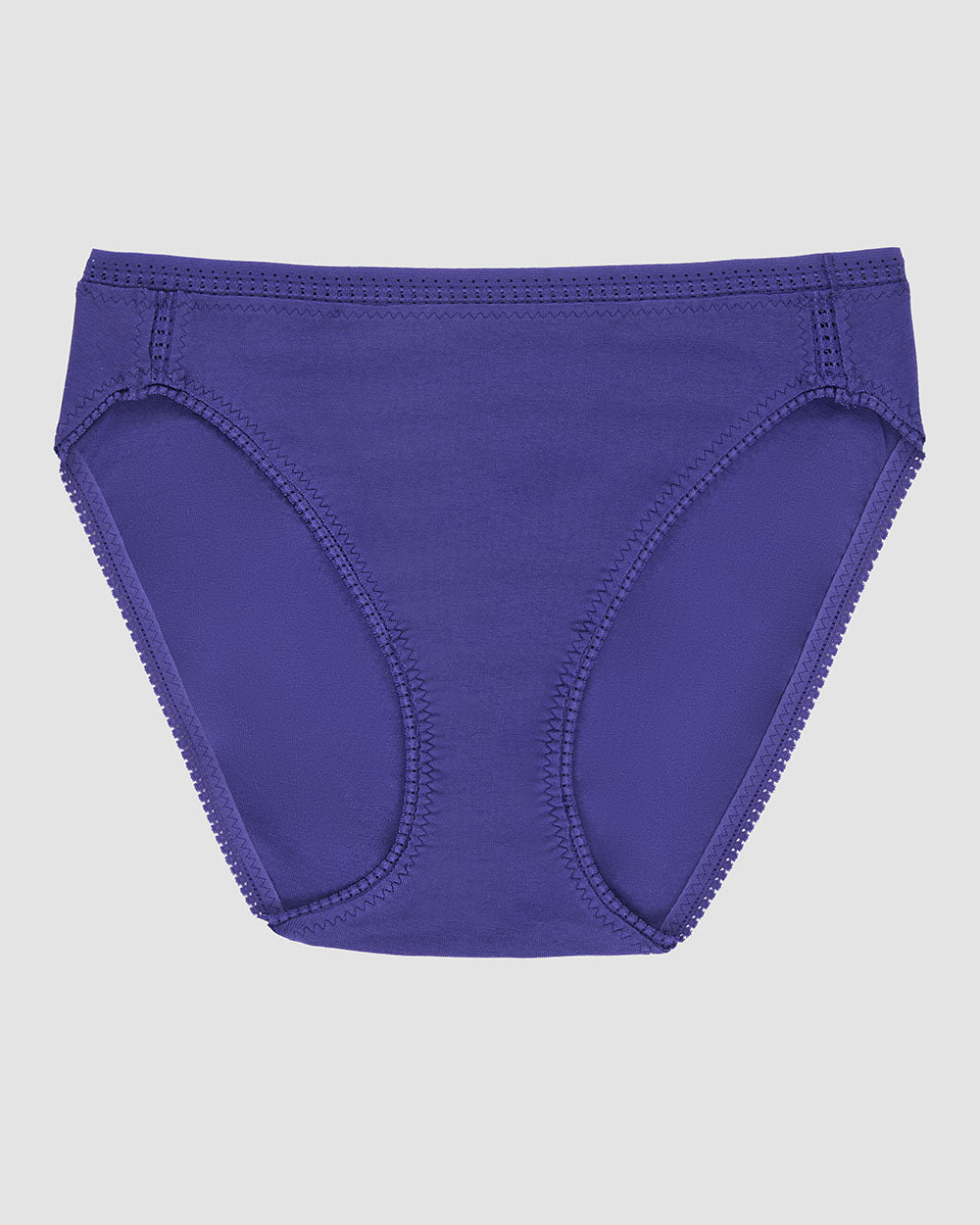 Cabana Cotton Hi Cut Brief Underwear - Deep Wisteria 