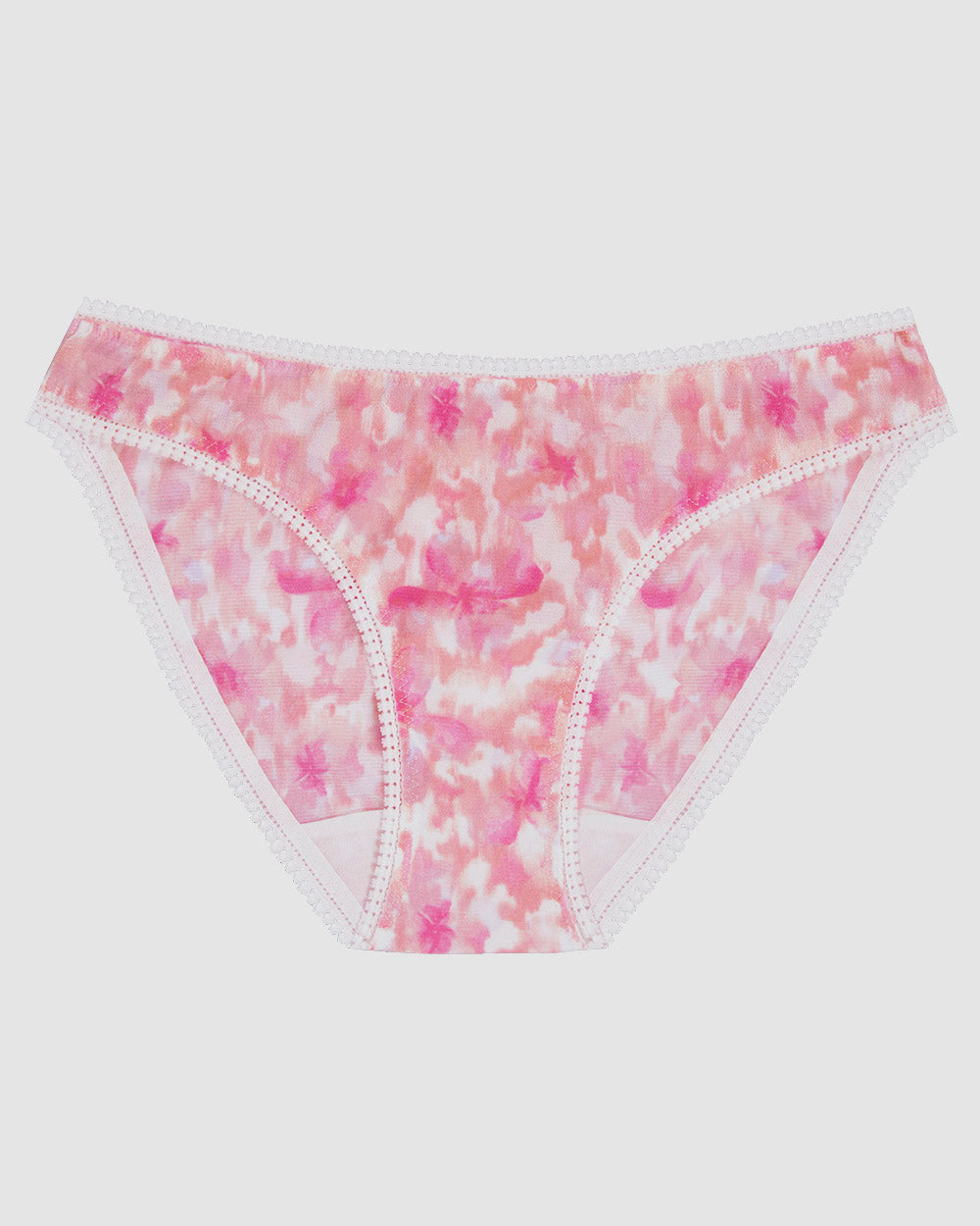 A Watercolour Floral Triple Mesh Hip Bikini Underwear