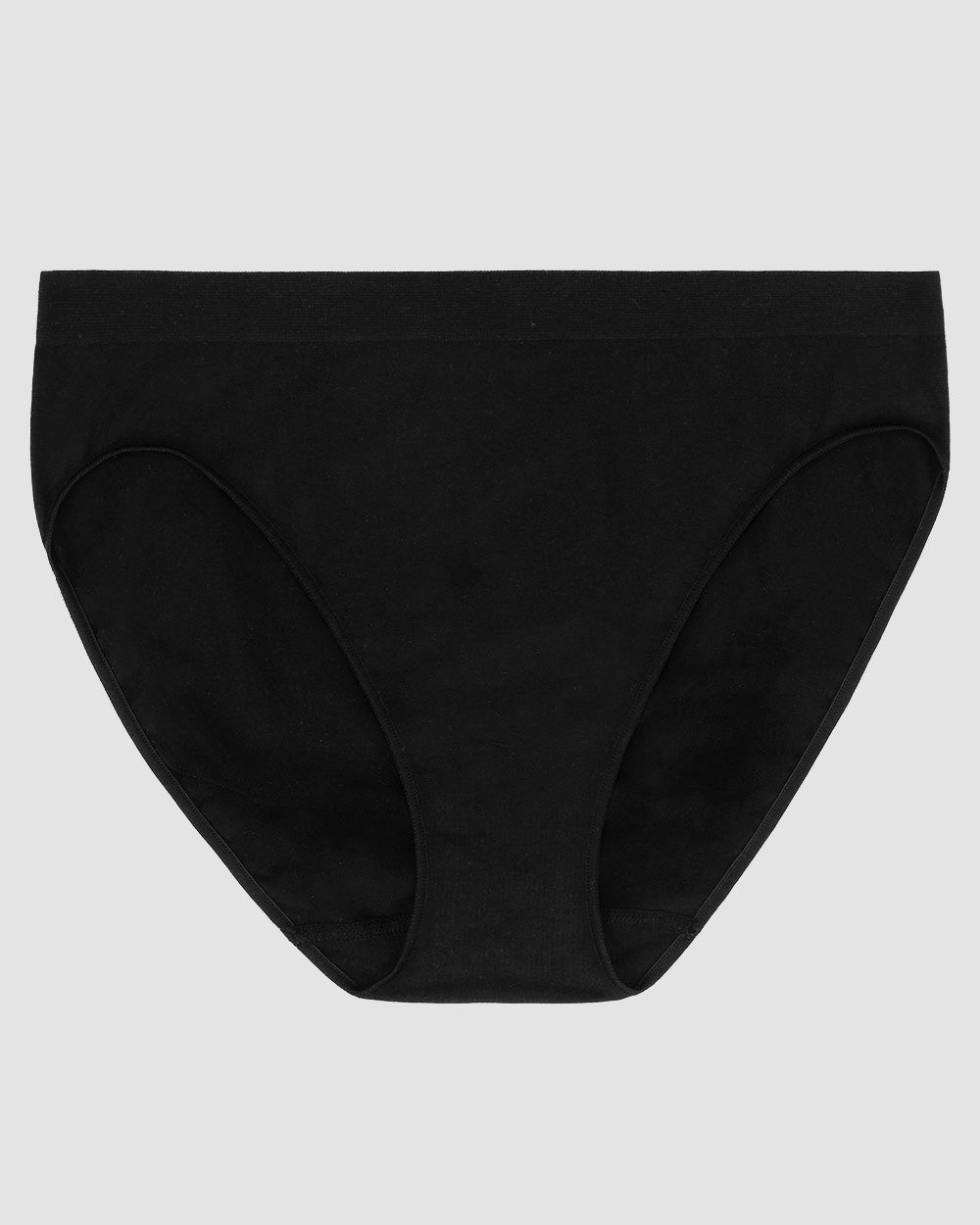 A black Cabana Cotton Seamless Hi Cut Brief Underwear