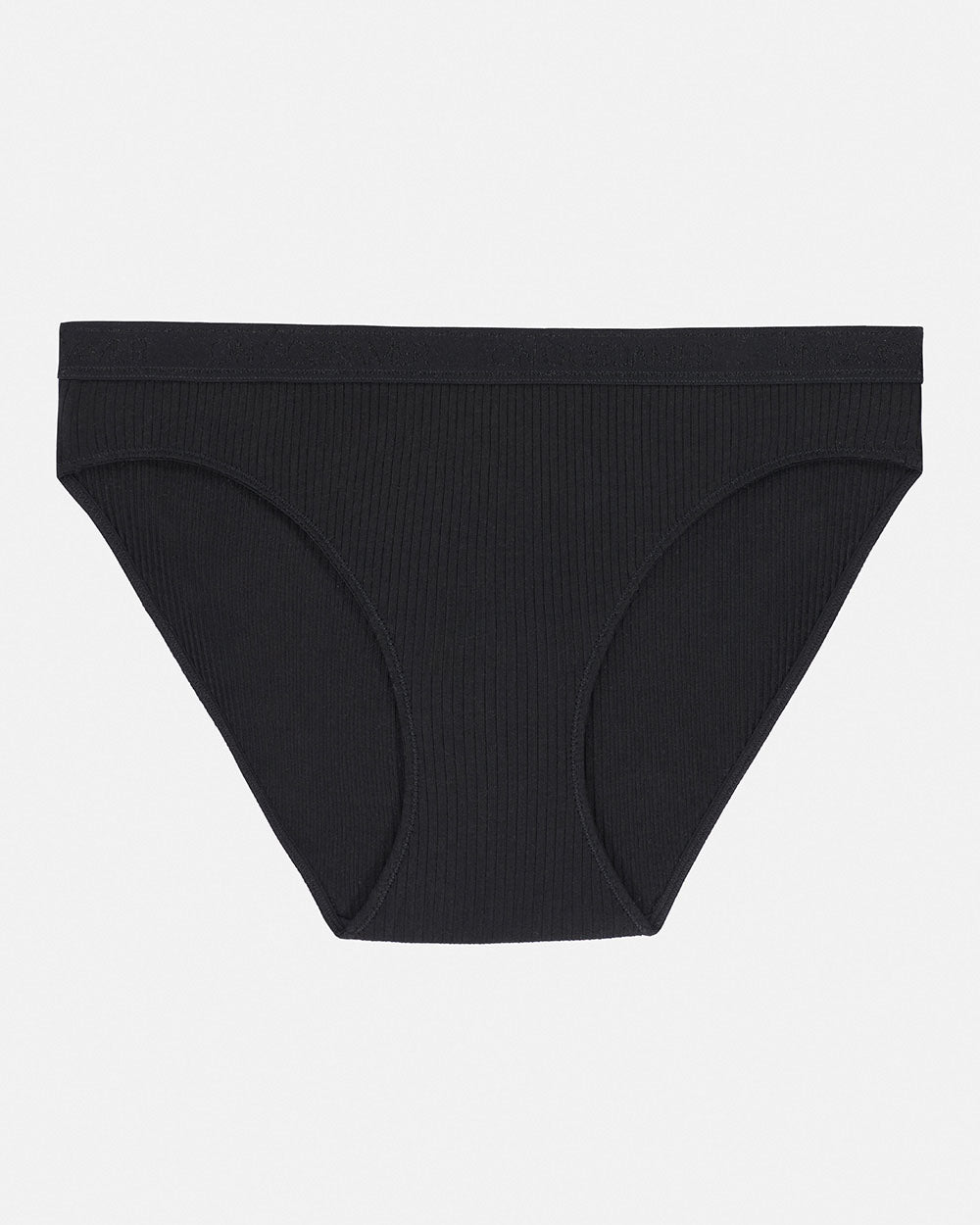 A Black Cabana Cotton Rib Bikini