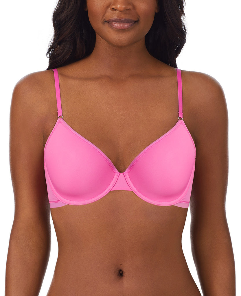 A lady wearing Bright Pink Next To Nothing Micro T-Shirt Bra 