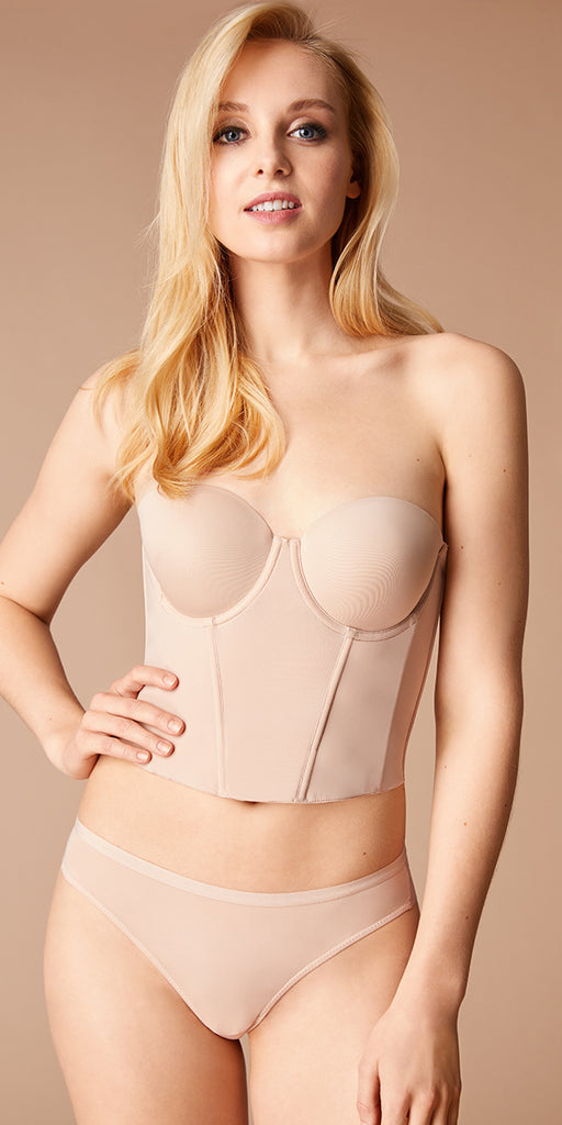 Beautifully Basic Bustier - Champagne