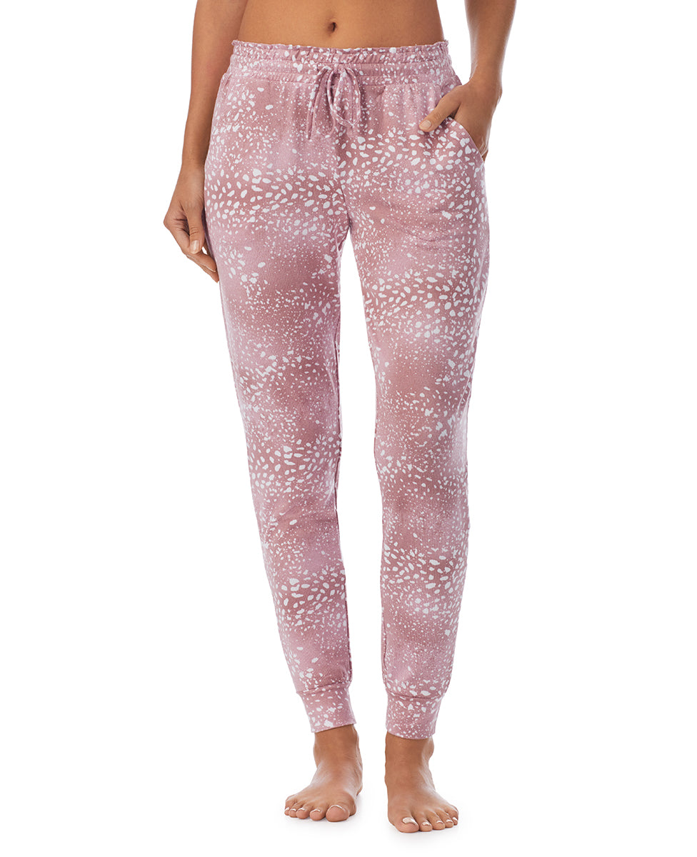 A lady wearing Rose Animal Jogger